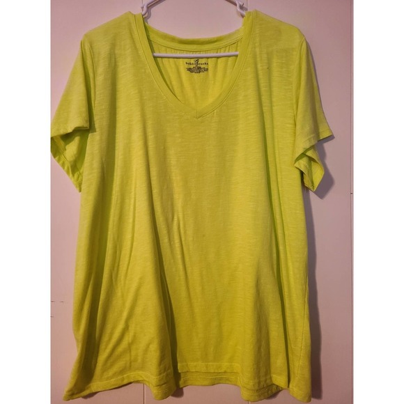 Bobbie Brooks Women's Cotton V-Neck Pullover T-Shirt Top Size 2X (VA1) - Picture 1 of 3
